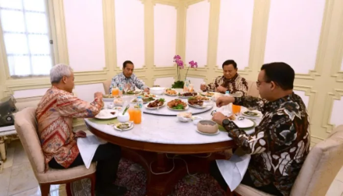 Makan Siang dengan Ketiga Bakal Capres Kokohkan Pondasi Politik, Jokowi disebut Netral pada Pemilu 2024