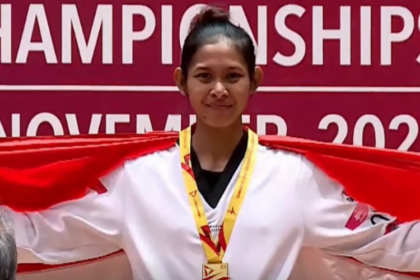 Atlet Taekwondo Indonesia Ni Kadek Heni meraih medali emas kelas 49kg putri kejuaran 5th Combaxx Asian Open Taekwondo Championship yang diselenggarakan di Islamabad, Pakistan 1-5 November 2023.
