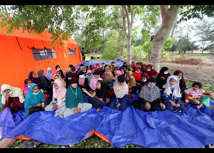 Para pengungsi rohingnya yang kini berada di Provinsi Aceh Indonesia