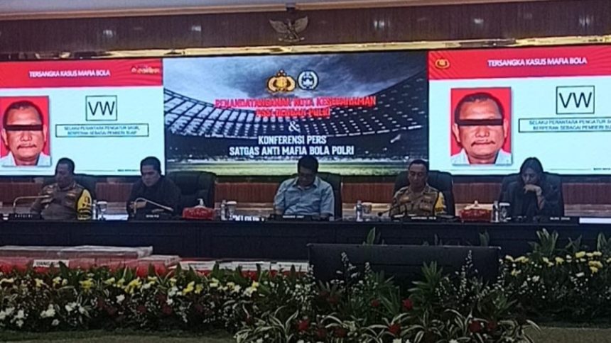 Vigit Waluyo ditetapkan sebagai tersangka dalam kasus pengaturan skor atau "Match Fixing" pada pertandingan sepak bola di Indonesia.