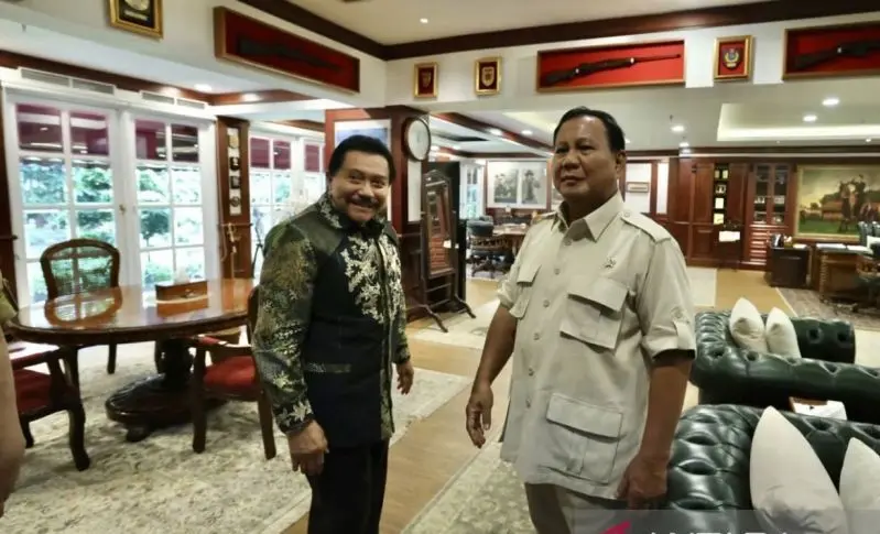 Foto pertemuan Prabowo dan Hendropriyono