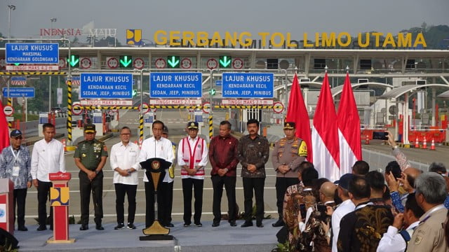 Anggota Komisi V DPR RI Mulyadi, mengapresiasi pembukaan Tol Serpong-Cinere Seksi 2 Pamulang- Cinere-Raya Bogor sepanjang 14,8 km. (Foto: DPR RI)