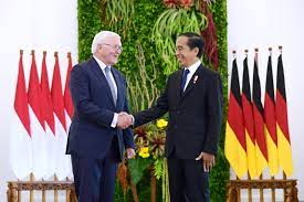 Kunjungan Presiden Jerman ke Indonesia pada 2022. Kini Jerman gelontorkan Rp 4,48 Triliun untuk pembangunan berkelanjutan RI. (Foto: Kementerian Luar Negeri)