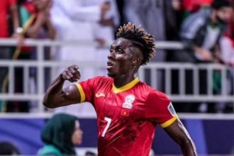 Joel Kojo, Pemain Kyrgistan Loloskan Timnas Indonesia ke Babak 16 Besar Piala Asia 2023 (Foto: instagram/kojo_joel_10)