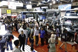 Pameran mobil niaga Gaikindo Indonesia International Commercial Vehicles Expo (GIICOMVEC) 2024 akan menghadirkan deretan bus terbaru. (Foto: GIICOMVEC)