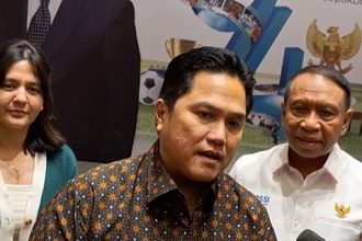 Ketua Umum PSSI Erick Thohir Ungkap Transformasi Sepak Bola Perlu Waktu. (Foto: inversi.id/Djerry)