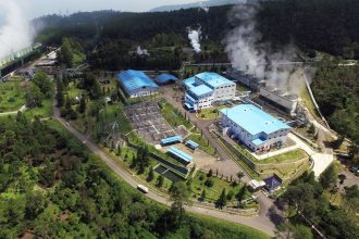 Dalam penyusunan dokumen INET-ZERO, Pembangkit Listrik Tenaga Panas Bumi (PLTP) Kamojang menjadi salah satu study visit oleh Kementerian ESDM dan KLHK. (Foto: Pertamina)