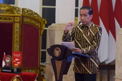 Presiden Jokowi mengucapkan Selamat Hari Kartini. (Foto: Presiden Jokowi pada Peringatan 22 Tahun Gerakan Nasional APU PPT/Sekretariat Kabinet)