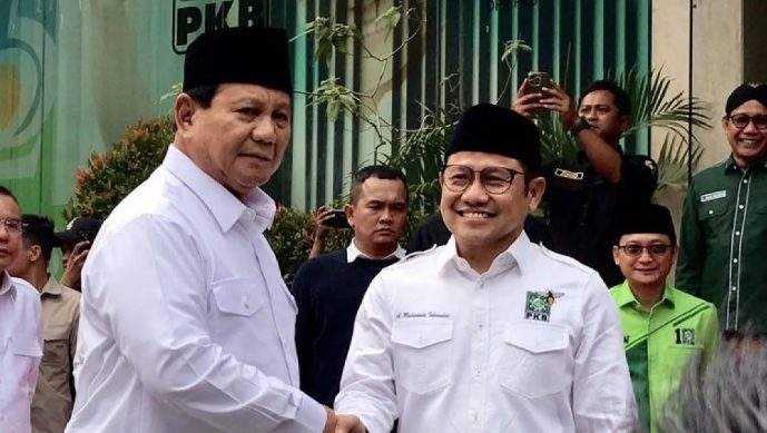 Presiden terpilih untuk periode 2024-2029, Prabowo Subianto, melakukan kunjungan ke kantor Dewan Pimpinan Pusat (DPP) Partai Kebangkitan Bangsa (PKB) di Cikini, Jakarta Pusat, pada Rabu, 24 April 2024.