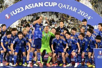 Prestasi Gemilang Timnas Jepang di Piala Asia U-23. (Foto: Selebrasi Jepang U-23 di Piala Asia U-23 2024)