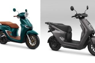 Perbandingan Biaya Motor Bensin dan Motor Listrik. (Foto: Motor bensin Honda Stylo dan motor listrik Honda EM1e)