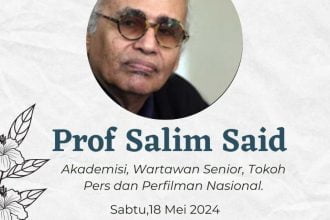 Prof Dr Salim Said dikabarkan meninggal dunia.