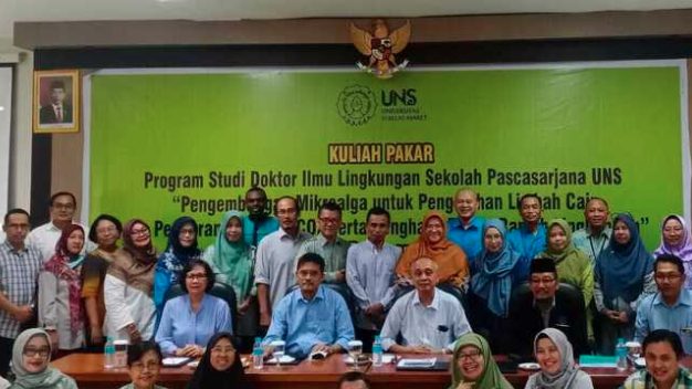 UNS Gelar Kuliah Pakar Pengembangan Mikroalga, Pengolahan Limbah Cair hingga Pegurangan Emisi CO2