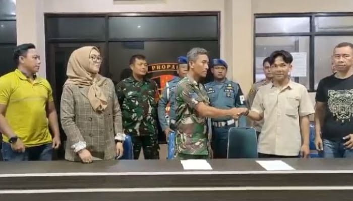 Anggota TNI AL yang Pukul Sopir Catering di Cileungsi Berakhir Damai