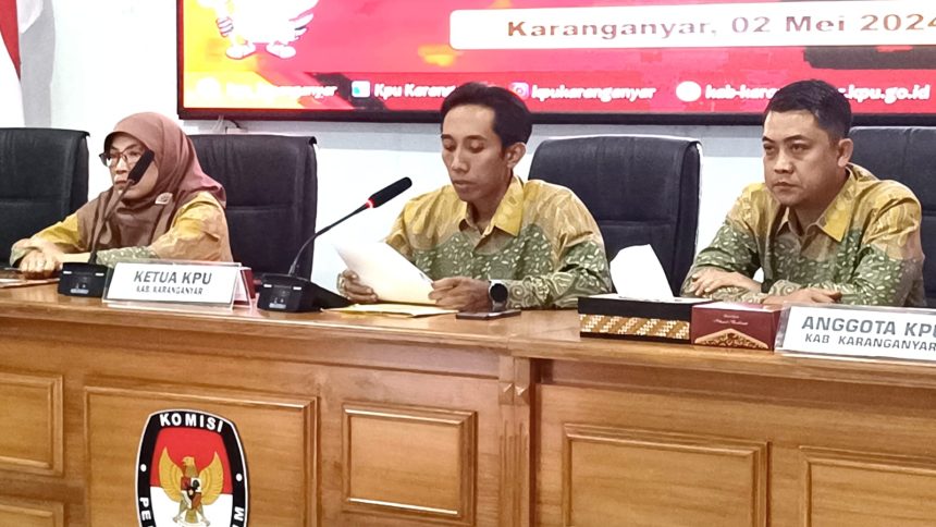 KPU Karanganyar memutuskan calon legislatif terpilih dari PDIP dan PKB diganti.