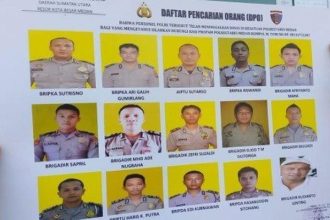 15 Tampang Anggota Polrestabes Medan Jadi DPO Kasus Perampokan