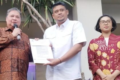 Ketua Umum Partai Golkar, Airlangga Hartarto, mengumumkan bahwa Golkar resmi mendukung Bobby Nasution, menantu Presiden Joko Widodo, sebagai calon gubernur dalam Pilkada Sumatera Utara (Sumut) 2024.