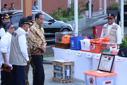 Presiden Jokowi Lepas Bantuan Kemanusiaan RI untuk Papua Nugini senilai Rp 18 Miliar. (Foto: Presiden Jokowi)