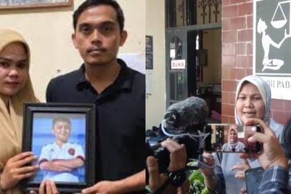 Kasus Kematian Afif Maulana, LBH Padang Ungkap 8 Poin Hasil Investigasi. (Foto: Keluarga Afif Maulana dan Direktur LBH Padang Indira Suryani)