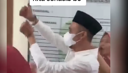 Terdakwa kasus penipuan umrah di Kudus, Jawa Tengah.