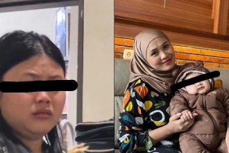 Sosok ART Diduga Aniaya Anak Seleb TikTok Cici Chania. (Foto: Sosok ART dan Cici Chania beserta Anak)