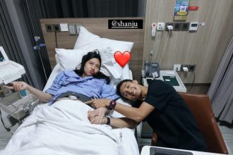 Jonatan Christie dan Shania Junianatha menyambut anak pertama