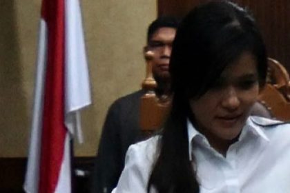 Jessica Wongso, yang dihukum 20 tahun penjara atas kematian Wayan Mirna Salihin.