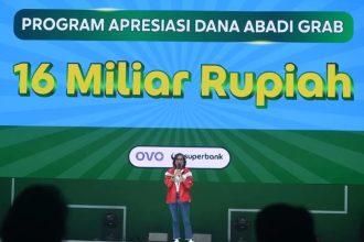 Country Managing Director, Grab Indonesia Neneng Goenadi dalam acara Hari Mitra Grab dan OVO (FOTO: Grab Indonesia)