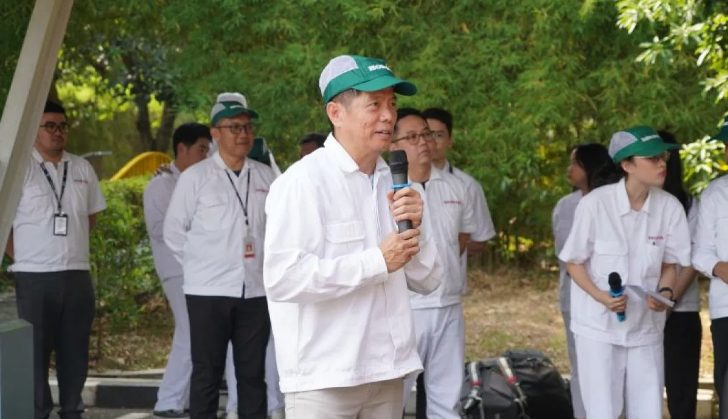 Sales and Marketing After Sales Director PT Honda Prospect Motor (HPM), Yusak Billy saat menyambut para awak media yang mengikuti rangkaian uji coba kendaraan elektrik di Karawang, Jawa Barat, Selasa (20/08/2024). (FOTO: HPM)