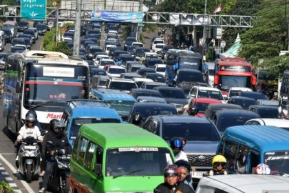 Kemacetan di Puncak Bogor