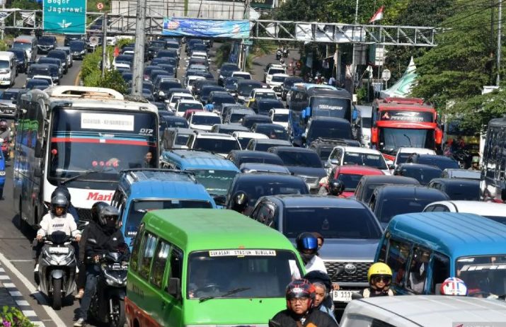 Kemacetan di Puncak Bogor