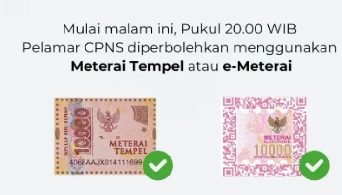 Materai Tempel CPNS