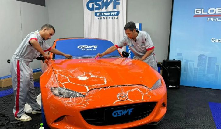 Ilustrasi pemasangan paint protection film. (FOTO: PT GAI).