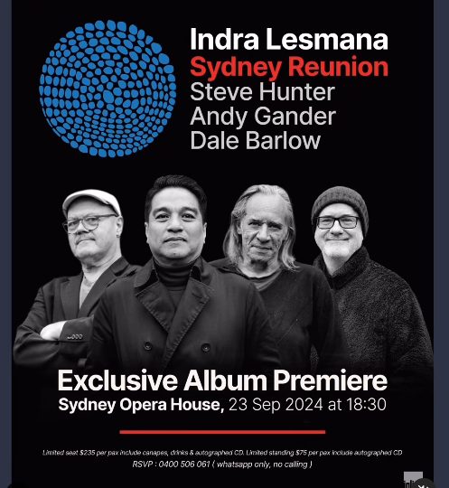 Indra Lesmana luncurkan album Sydney Reunion di Australia. (FOTO: IG @indralesmana).