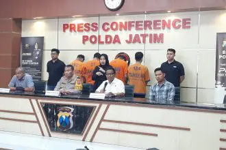 Komplotan polisi gadungan diamankan Polda Jatim.