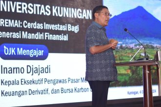 Kepala Eksekutif Pengawas Pasar Modal, Keuangan Derivatif, dan Bursa Karbon (PMDK) Otoritas Jasa Keuangan (OJK), Inarno Djajadi .