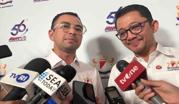 "Terima kasih pastinya kepada Pak Anindya Bakrie selaku ketua umum yang sudah mempercayakan kami. Di sini saya, Raffi Ahmad dan Pak Boby, kami dipercayakan, kalau saya selaku Wakil Ketua Umum Bidang Pariwisata dan Ekonomi Kreatif," ungkap Raffi Ahmad.