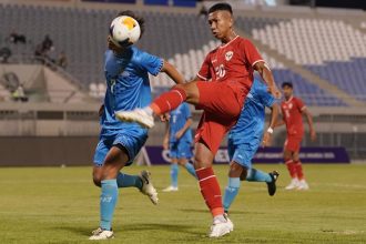 Timnas Indonesia U-17 berhasil mengalahkan Kepulauan Mariana Utara U-17 dengan skor telak 10-0 di Stadion Abdullah Al Khalifa, Mishref, pada Jumat malam (25/10/2024). (Foto: PSSI)