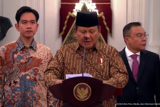 Presiden Prabowo umumkan susunan kabinet